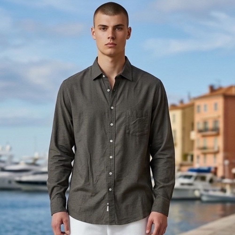 Rodd & Gunn Mens XL Sports Fit Button Down Shirt Army Green Cotton LP6105